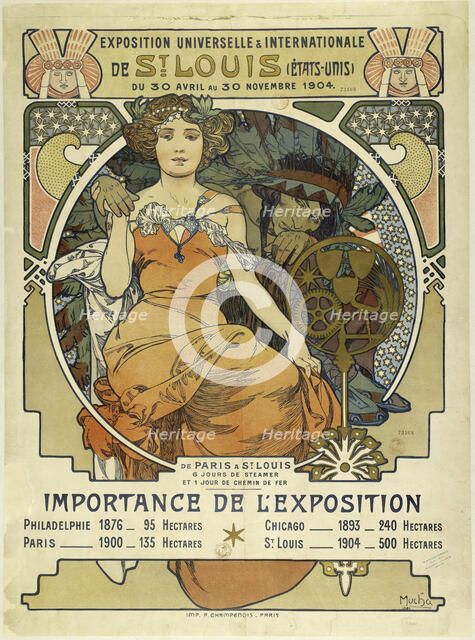 Exposition universelle et internationale de St. Louis (Etats-Unis), 1903. Creator: Mucha, Alfons Marie (1860-1939).