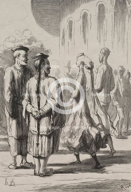 Exposition universelle: quels sont les plus chinois?. Creator: Honoré Daumier (French, 1808-1879).