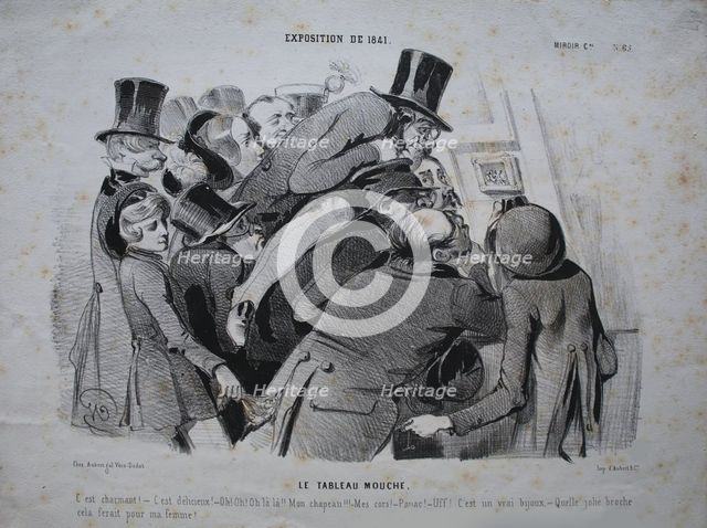 Exposition de 1841. Le tableau mouche Creator: Honore Daumier.