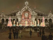 Exposition de Paris de 1900 - Palais de l'Électricité et Château d'eau, 1900. Creator: Anonymous