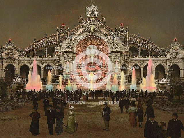 Exposition de Paris de 1900 - Palais de l'Électricité et Château d'eau, 1900. Creator: Anonymous.