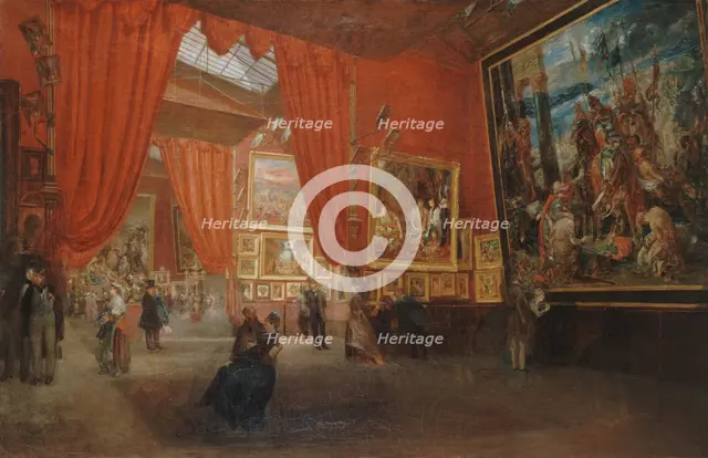 Exposition des oeuvres d'Eugène Delacroix, à la galerie Martinet, boulevard des Italiens, en 1864. Creator: Edouard Albertini.