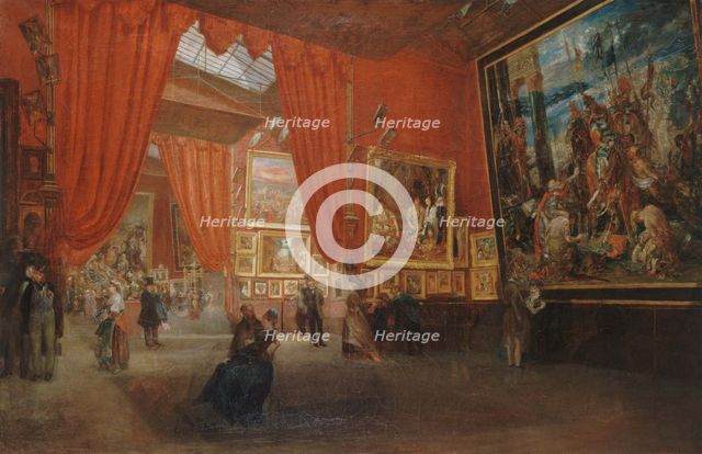 Exposition des oeuvres d'Eugène Delacroix, à la galerie Martinet, boulevard des Italiens, en 1864. Creator: Edouard Albertini.