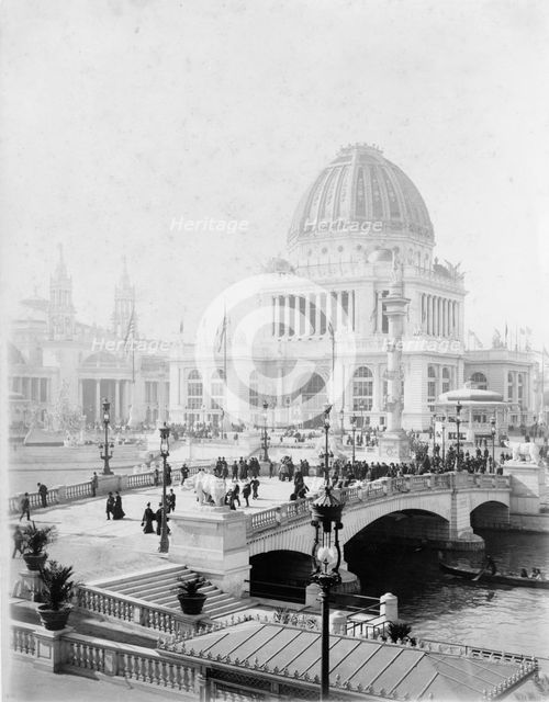 Exposition grounds, World's Columbian Exposition, Chicago, 1893. Creator: Frances Benjamin Johnston.