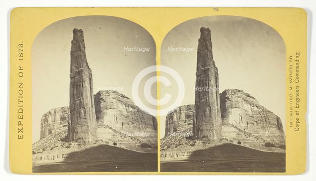 Explorers Column, Cañon de Chelle, Arizona. This shaft is the work of nature..., 1 Creator: Tim O'Sullivan.