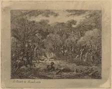 Explosion of a Grenade (L'Explosion d'une grenade), 1854. Creator: Gerhardus Emaus De Micault