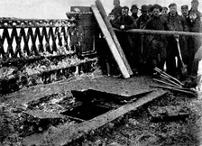 Explosion of Southwark Bridge, 1895. Creator: Robert Doyle
