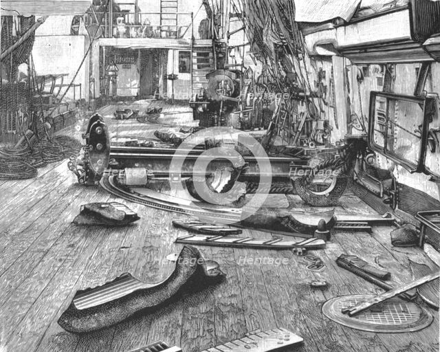'Explosion on Board HMS "Cordelia", 1891. Creator: Unknown.