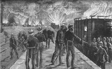 Explosion at Cairo Railway Station: Bursting of Shells and Ammunition c1882-85