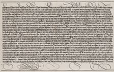 Explanatory Text, Part II, from the Arch of Honor, proof, dated 1515, printed 1517-18. Creator: Hieronymus Andreae