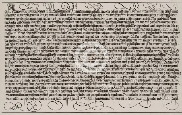 Explanatory Text, Part III,from the Arch of Honor, proof, dated 1515, printed 1517-18, 1515. Creator: Hieronymus Andreae.