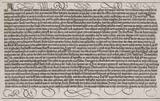 Explanatory Text, Part III,from the Arch of Honor, proof, dated 1515, printed 1517-18, 1515. Creator: Hieronymus Andreae