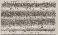 Explanatory Text, Part V, from the Arch of Honor, proof, dated 1515, printed 1517-18, 1515. Creator: Hieronymus Andreae