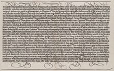 Explanatory Text, Part V, from the Arch of Honor, proof, dated 1515, printed 1517-18, 1515. Creator: Hieronymus Andreae