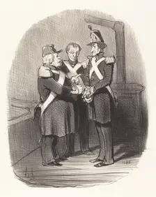 Expliquez-moi donc, monsieur Badoulard..., 1851. Creator: Honore Daumier