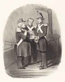 Expliquez-moi donc, monsieur Badoulard..., 1851. Creator: Honore Daumier