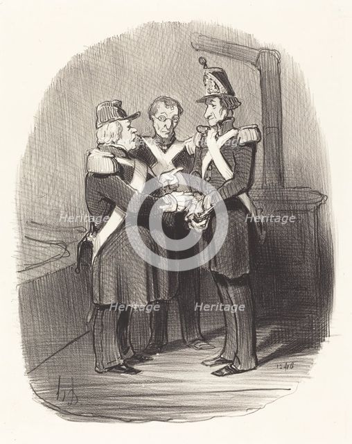 Expliquez-moi donc, monsieur Badoulard..., 1851. Creator: Honore Daumier.