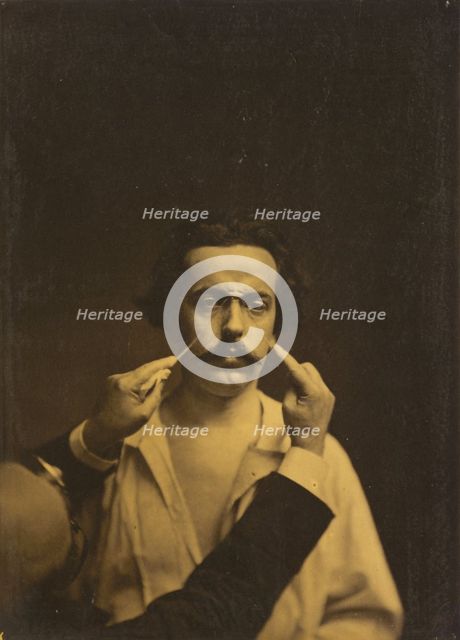 Expression of severity, 1854-1856, printed 1862. Creator: Duchenne de Boulogne.