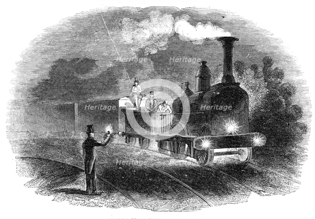 Express train with the mail signals, 1844. Creator: Unknown.