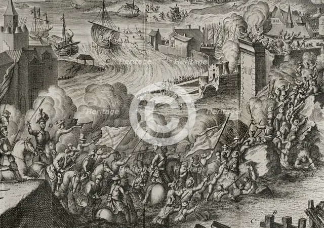 Expugnation of Lagny, 1590, (1748).  Creator: Unknown.