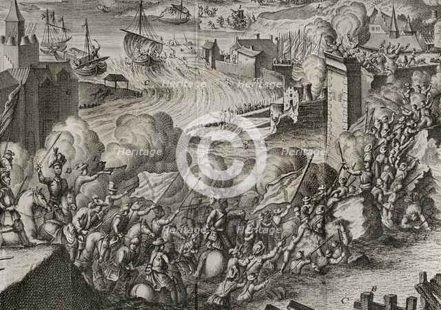 Expugnation of Lagny, 1590, (1748).  Creator: Unknown.