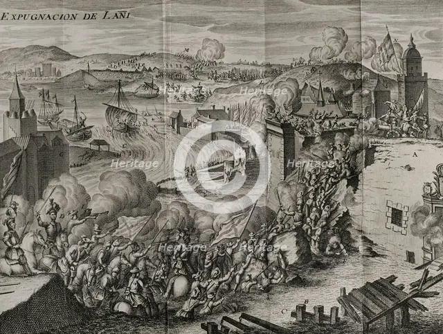 Expugnation of Lagny, 1590, (1748).  Creator: Unknown.