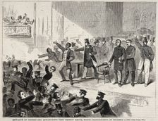 Expulsion of Negroes and Abolitionists from Tremont Temple, Boston, Massachusetts..., 1860. Creator: Winslow Homer (American, 1836-1910)