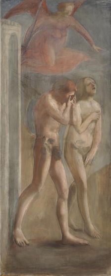 Expulsion of Adam and Eve, after Masaccio, 1898. Creator: Magnus Enckell