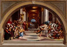 Expulsion of Heliodorus, late 18th century. Creator: Giuseppe Cades