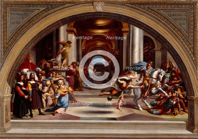 Expulsion of Heliodorus, late 18th century. Creator: Giuseppe Cades.