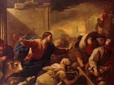 Expulsion of the Money-Changers from the Temple, 1675. Creator: Luca Giordano
