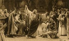 Expulsion of the moneylenders, 1922. Creator: Henry Traut