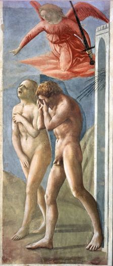 Expulsion from Paradise 1425 - 1428, fresco by Masaccio