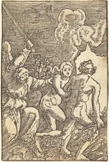 Expulsion from Paradise, c. 1513. Creator: Albrecht Altdorfer