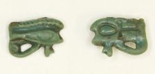 Eye of Horus (Wedjat) Amulet, Egypt, Late New Kingdom-Third Intermediate Period (abt 1550-664 BCE). Creator: Unknown