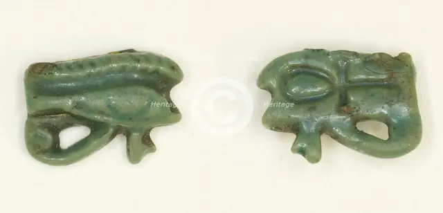 Eye of Horus (Wedjat) Amulet, Egypt, Late New Kingdom-Third Intermediate Period (abt 1550-664 BCE). Creator: Unknown.