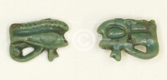 Eye of Horus (Wedjat) Amulet, Egypt, Late New Kingdom-Third Intermediate Period (abt 1550-664 BCE). Creator: Unknown.