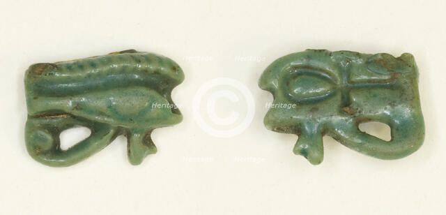 Eye of Horus (Wedjat) Amulet, Egypt, Late New Kingdom-Third Intermediate Period (abt 1550-664 BCE). Creator: Unknown.