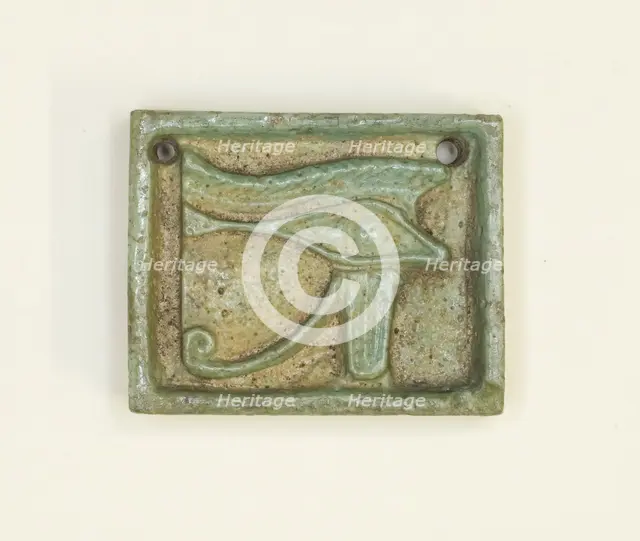Eye of Horus (Wedjat) Amulet, Egypt, Late Period, Dynasty 26-30 (664-343 BCE). Creator: Unknown.