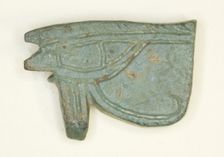 Eye of Horus (Wedjat) Amulet, Egypt, Late Period, Dynasty 26-31 (664-332 BCE). Creator: Unknown