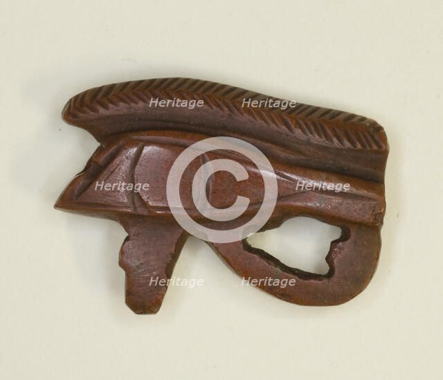 Eye of Horus (Wedjat) Amulet, Egypt, Middle Kingdom, Dynasty 12 (about 1985-1773 BCE). Creator: Unknown.