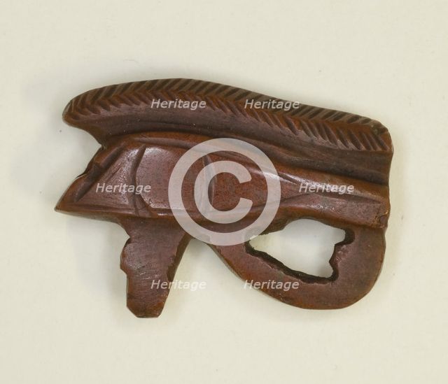 Eye of Horus (Wedjat) Amulet, Egypt, Middle Kingdom, Dynasty 12 (about 1985-1773 BCE). Creator: Unknown.