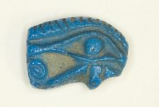 Eye of Horus (Wedjat) Amulet, Egypt, New Kingdom, Dynasty 18 (1550 BCE-1295 BCE). Creator: Unknown