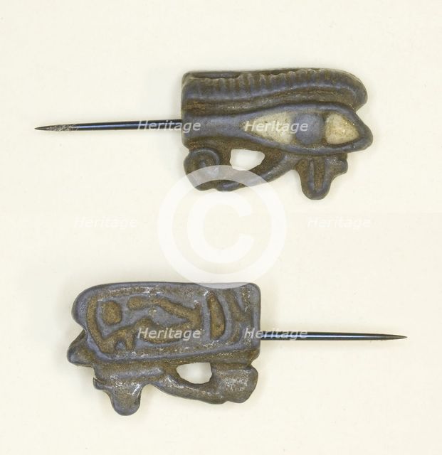 Eye of Horus (Wedjat) Amulet, Egypt, New Kingdom, Dynasty 18, reign of Amenhotep III... Creator: Unknown.
