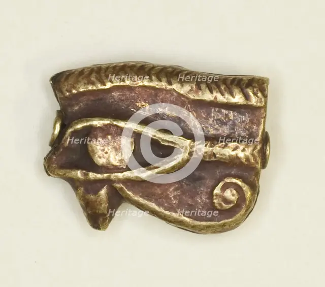 Eye of Horus (Wedjat) Amulet, Egypt, Ptolemaic Period (305-30 BCE). Creator: Unknown.