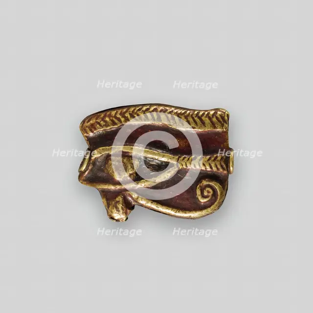 Eye of Horus (Wedjat) Amulet, Egypt, Ptolemaic Period (305-30 BCE). Creator: Unknown.