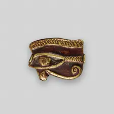 Eye of Horus (Wedjat) Amulet, Egypt, Ptolemaic Period (305-30 BCE). Creator: Unknown