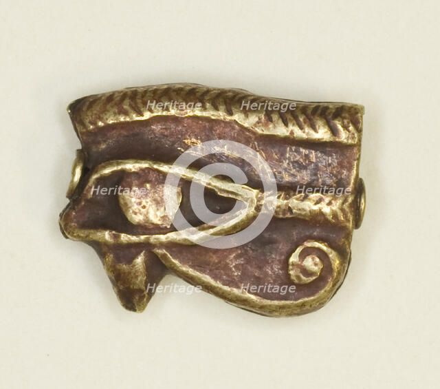 Eye of Horus (Wedjat) Amulet, Egypt, Ptolemaic Period (305-30 BCE). Creator: Unknown.