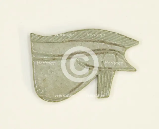 Eye of Horus (Wedjat) Amulet, Egypt, Third Intermediate Period, Dynasty 21-25 (about 1069-664 BCE). Creator: Unknown.