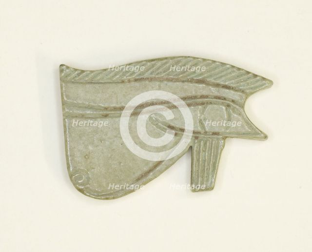 Eye of Horus (Wedjat) Amulet, Egypt, Third Intermediate Period, Dynasty 21-25 (about 1069-664 BCE). Creator: Unknown.